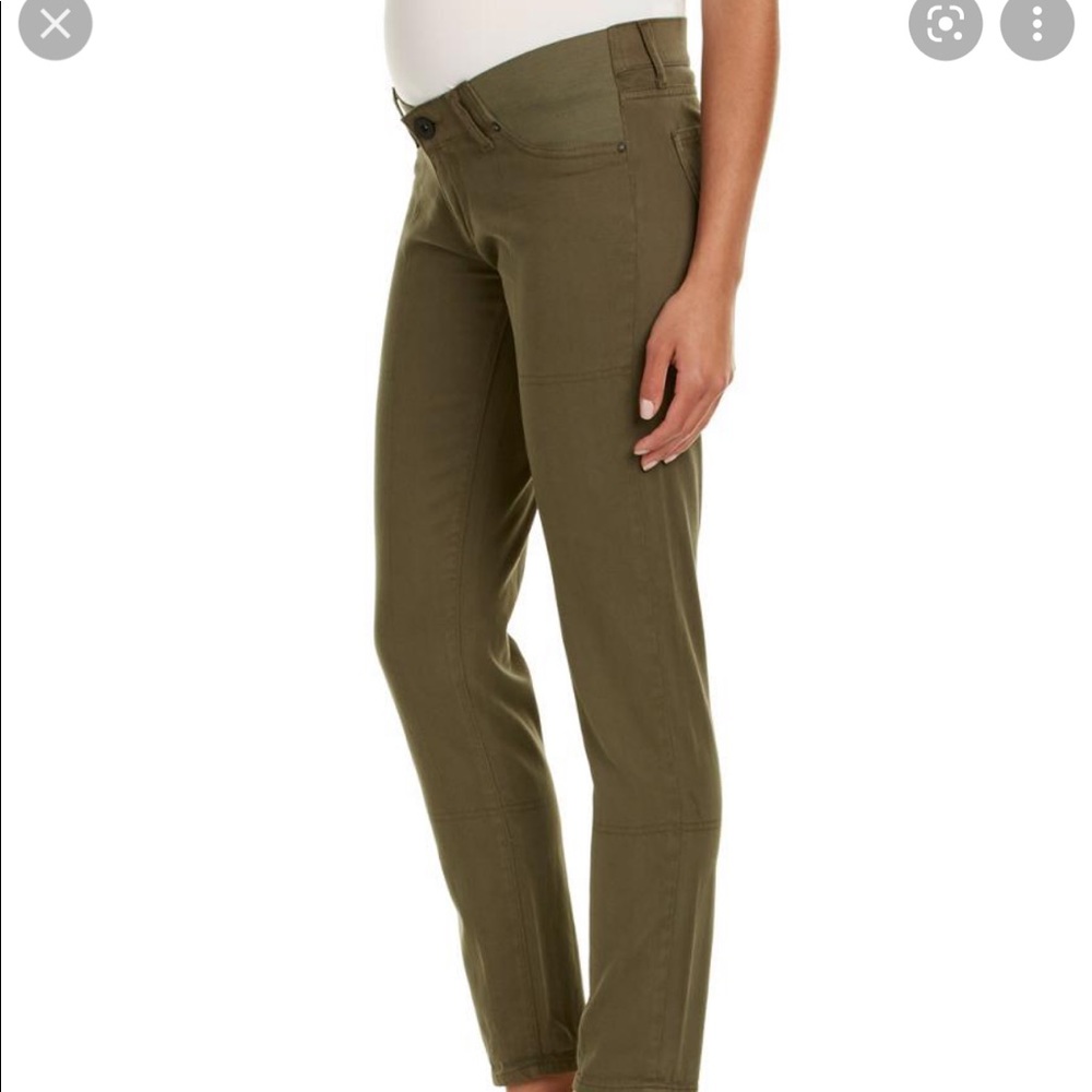 DL1961 Azalea maternity Relaxed Skinny olive pants